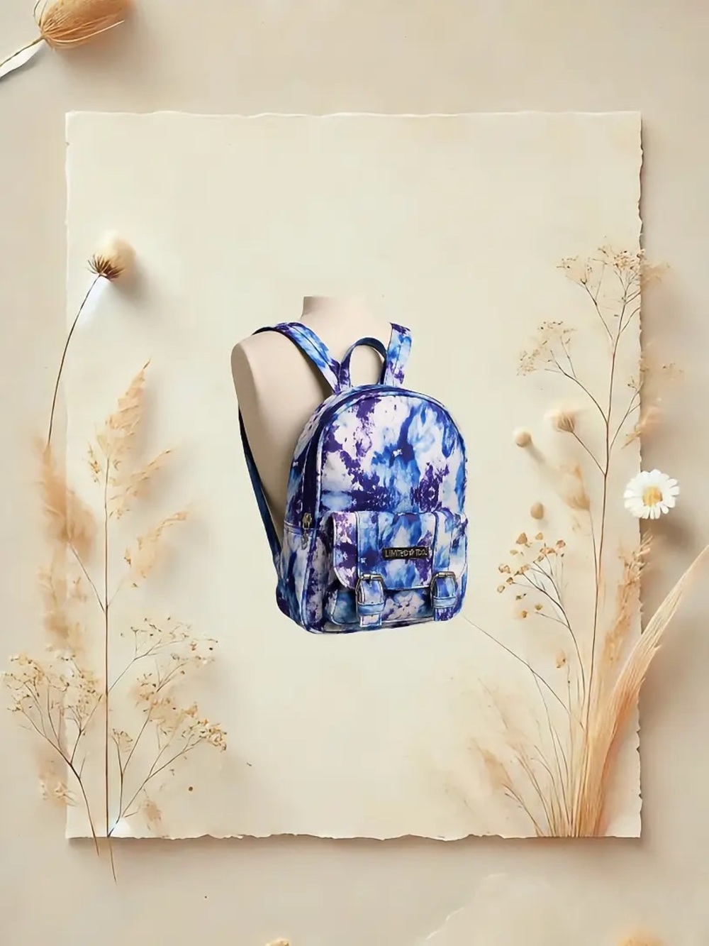 Vintage Y2K “Limited Too” Blue/Purple Tie Dye Mini Backpack